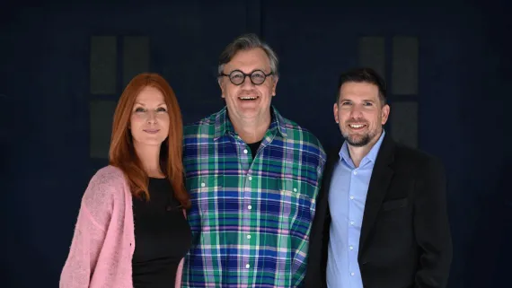 3 Personen auf dem Bild: v.l.n.r. Esther Schweins, Hape Kekeling, Prof. Dr. Martin Mücke